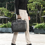 SINSH THE ARHA Professional Laptop Anti-Theft Messenger Bag| Expandable| Water Resistant| Multiple Organisers| Professional Bag For Business, Work & Travel| Black,