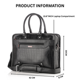 SINSH The Onir Professional Laptop Brifcase| up to 15.6'' Macbook & Laptop| Water Resistant| Multiple Organisers| Professional Bag For Business, Work & Travel,
