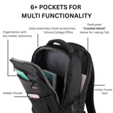 SINSH Vyom Premium 15.6 in Laptop backpack for Men & Women Office Use | Stylish Backpack Bag | Spacious Backpack for Travelling | 6 Large Compartment for Gadgets & Daily Essentials