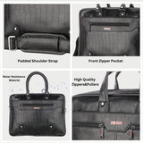 SINSH The Onir Professional Laptop Brifcase| up to 15.6'' Macbook & Laptop| Water Resistant| Multiple Organisers| Professional Bag For Business, Work & Travel,