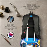 SINSH Aja Anti-Theft Smart Water Resistant Laptop Bag | USB Charging Port | 15.6 Inch laptop Backpack with Travel, Black | Ideal for Men & Women