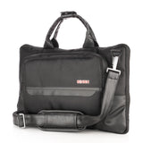 SINSH The Isa Laptop Brifcase Compatible with 14 & 15.6" inch Laptop, MacBook & Notebook | Padded Laptop Compartment with Luggage Sleeve,Black